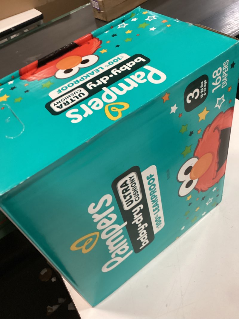 Condition photo showing New/Like New for Pampers Diapers - Baby Dry - Size 3, 168 Count, Absorbent Disposable Infant Diaper (Packaging May Vary) Size 3 168