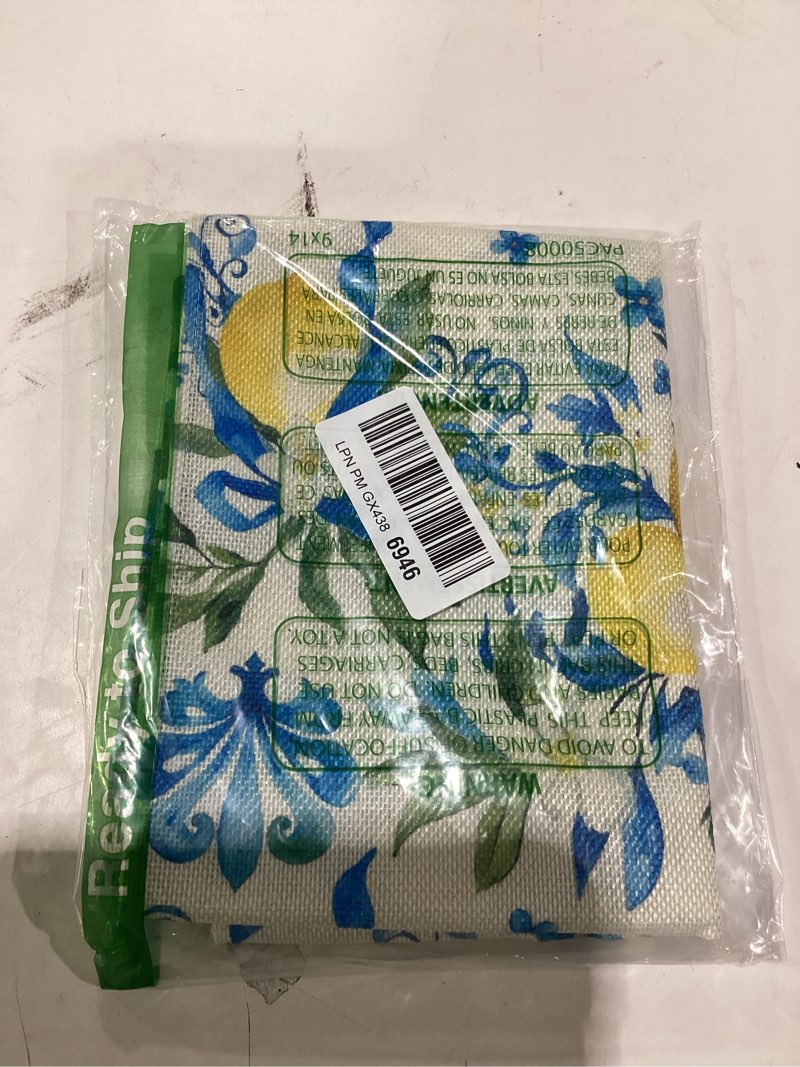 Condition photo showing Good Condition for artoid mode blue lemon iris summer table runner, seasonal spring kitchen dining table decor for home party decor 13x72 inch 13" x 72", table runner blue