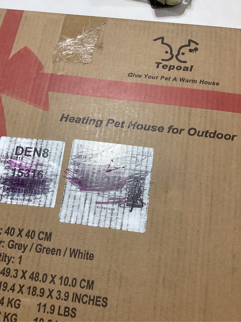 Indestructible Heated Cat House for Outside - Extramely Waterproof & Weatherproof Heated Outdoor Cat