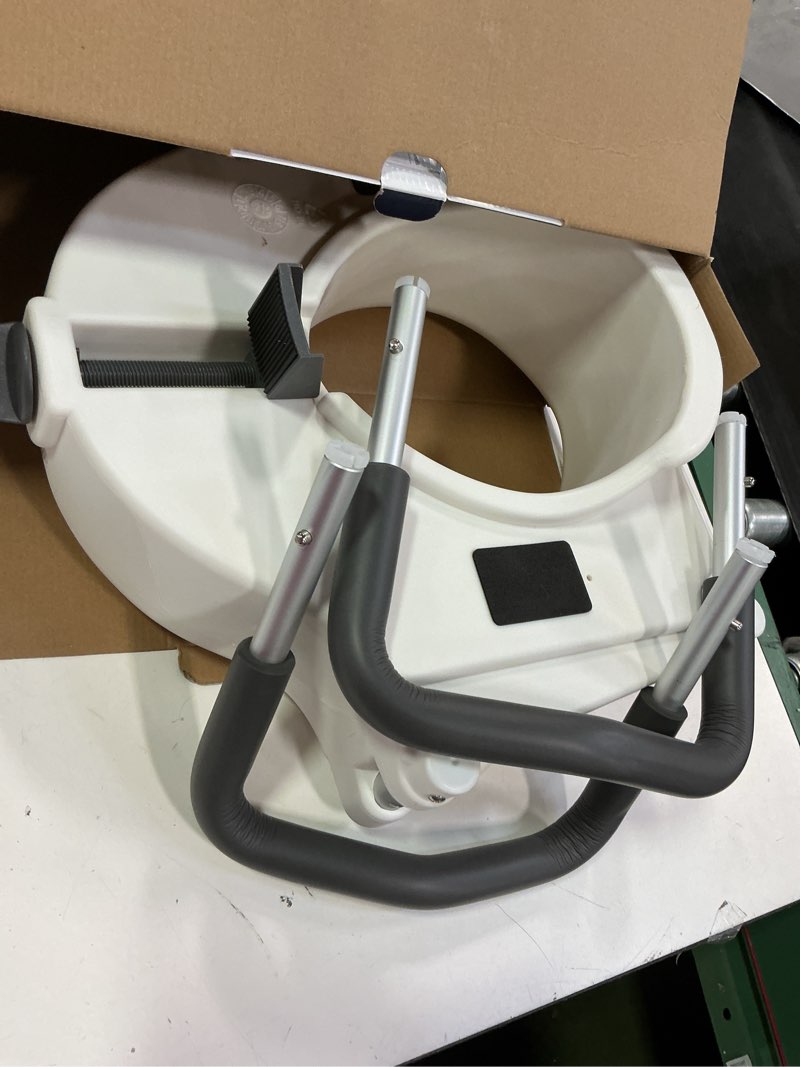Condition photo showing Good Condition for Bath SafetyRaised Toilet Seat Product Description: Elev.Toilet Seat w/ RemArms,RTL,1 EA