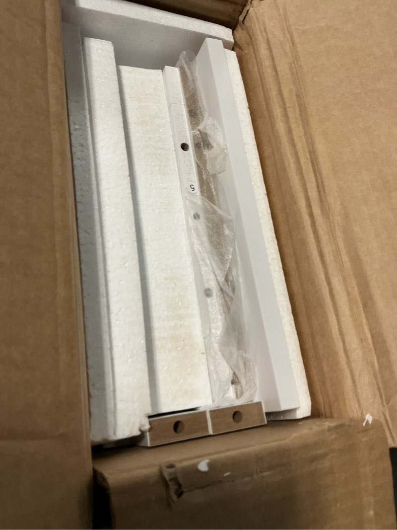 Condition photo showing Good Condition for taohfe white console table with storage with doors, entryway console table with doors, modern sofa table for hallway, living room, dining room,practical type for home, white white with 2 doors