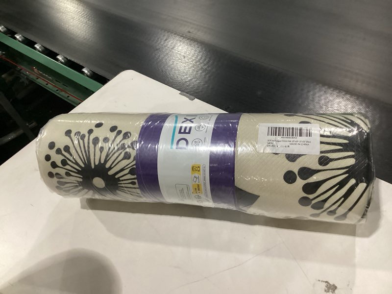 Condition photo showing New/Like New for DEXI Kitchen Floor Mats Anti Fatigue, 20x29+20x59 Large Wide Cushioned Runner Rug Memory Foam, Waterproof Comfort Standing Padded Non Skid for Home Office Sink Laundry, Black and White Flower