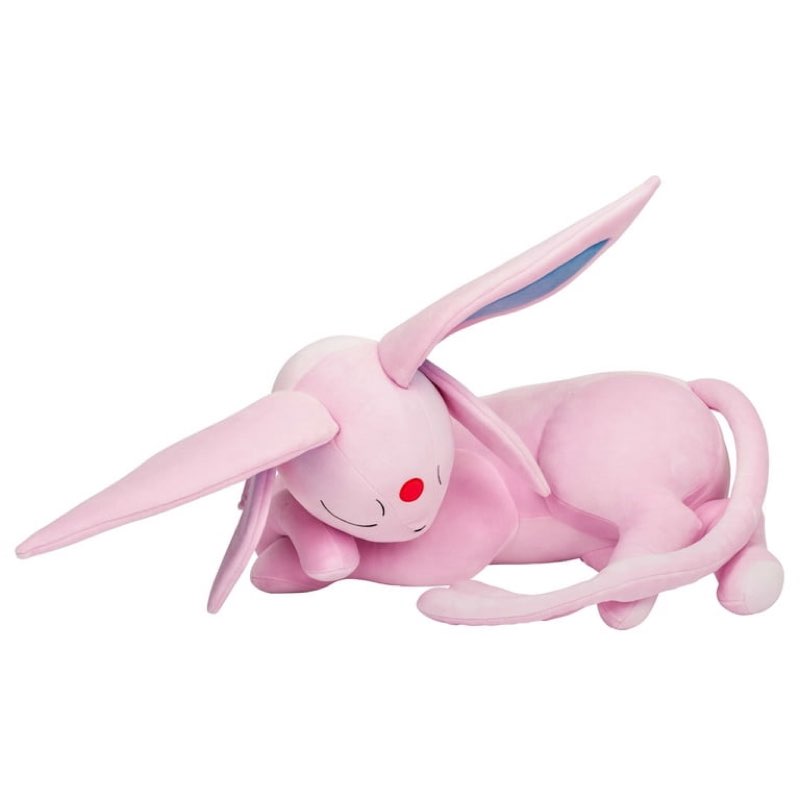 pokemon espeon sleeping plush - 18-inch premium plush in sleeping pose