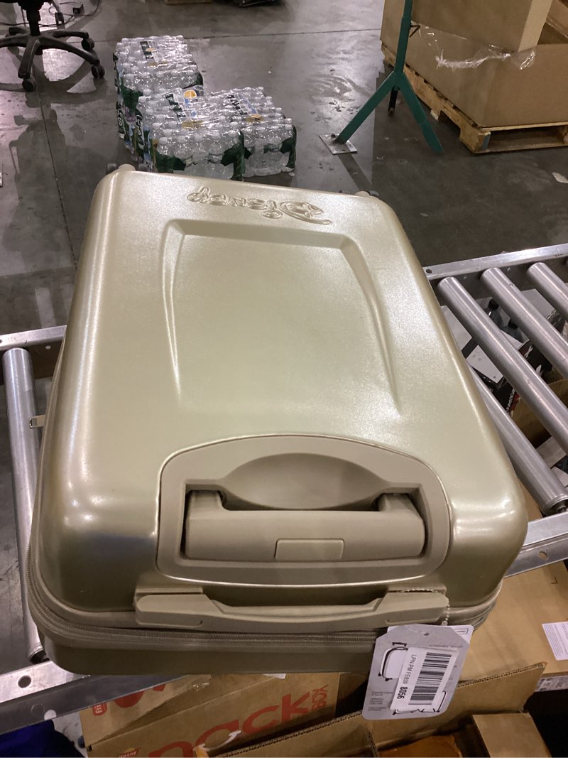 Condition photo showing As Is for Disney Stitch With Surfboard Light Green 22" Rolling Luggage