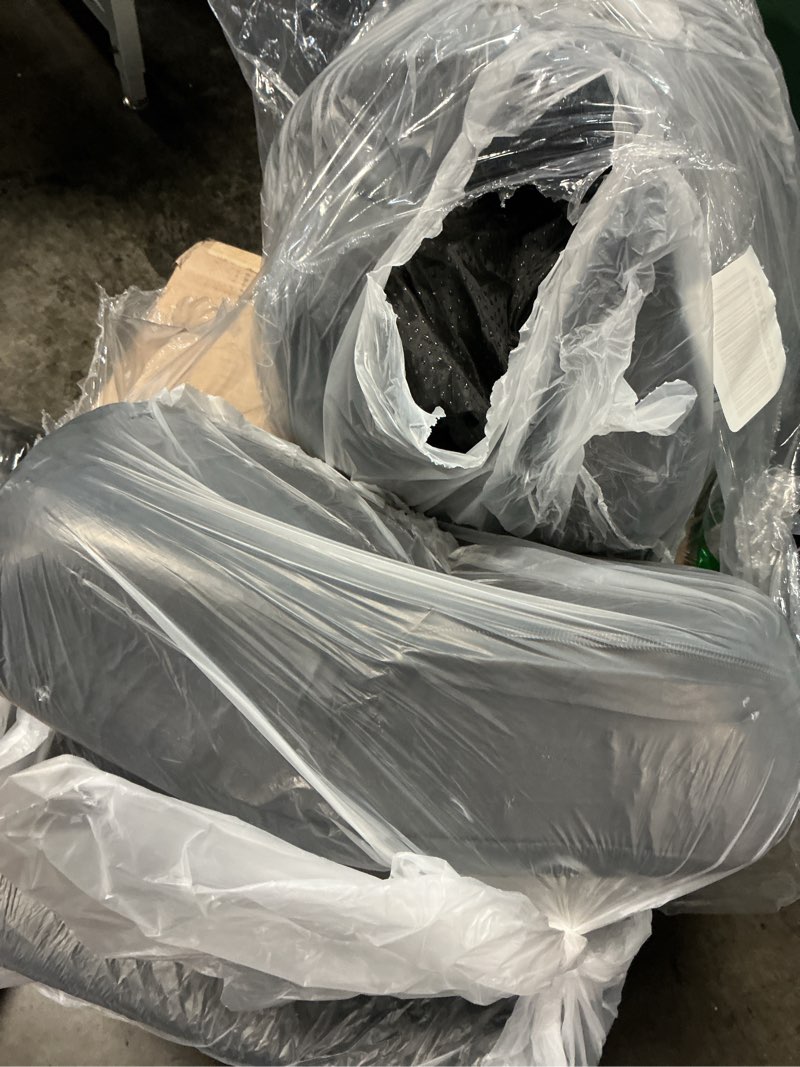 Condition photo showing As Is for large dog car seat for medium sized, dog booster car seat, pet booster seats up to 55lbs or 2 small with 4" memory foam for back seat, triple safety belts, storage pockets, detachable/washable