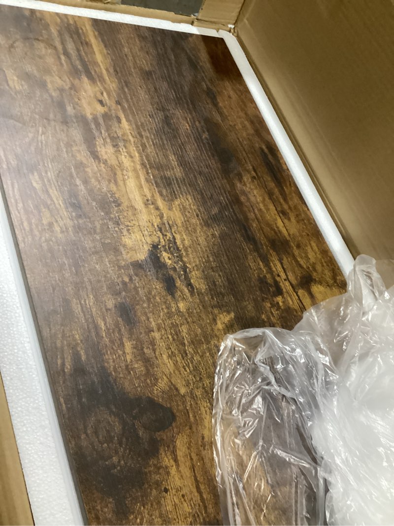 Condition photo showing Good Condition for TEMI Small Computer Desk Folding Table - 35.8" Foldable Office Desk, No Assembly, Perfect for Small Spaces in Bedroom, Dorm, or Apartment, Portable Mini Desk or Study Table with Compact Design, Brown