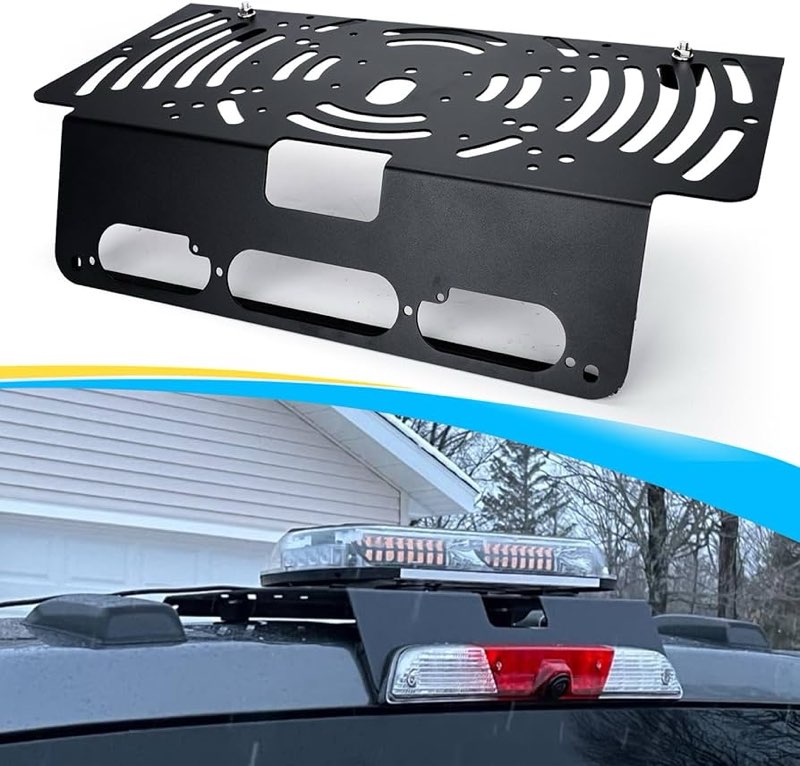 JERBOR Metal Drill-Free Light Bar Cab Mount Fit for Ford F150 (2015+), F250 - F550 (2017+), Fit for 