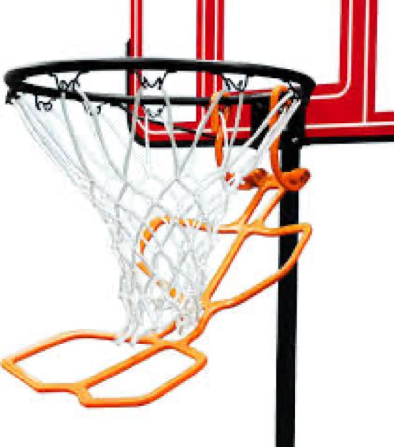 Orange Basketball Shot Return Device for Kids Adults, Basketball Shooting Return Fixing System for Home Parks and Schools Basketball Shooting Trainer