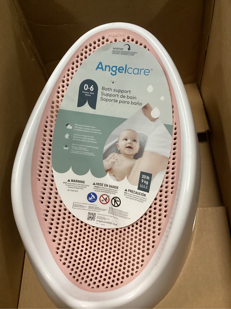 Condition photo showing Good Condition for Angelcare Baby Bath Support (Pink) | Ideal for Babies Less than 6 Months Old Bath Support Pink