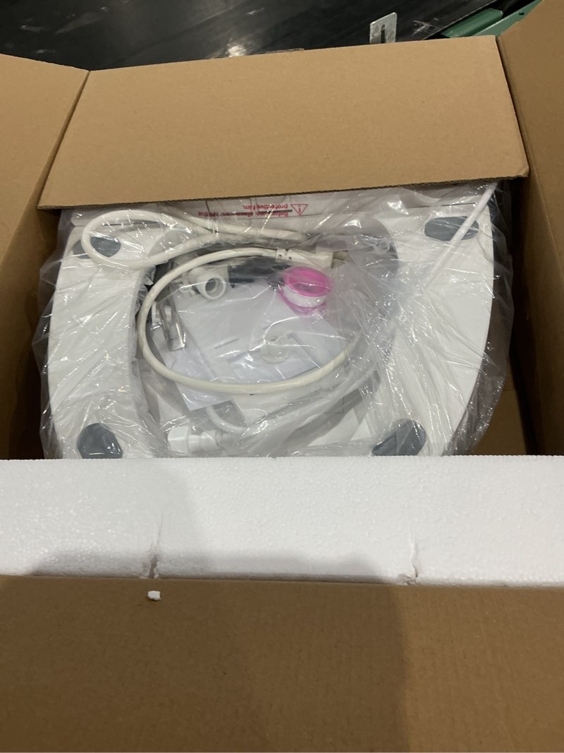 Condition photo showing Good Condition for qmu heated bidet toilet seat elongated with led display & remote control - smart soft close toilet seat electric bidet with dryer, warm water, feminine wash, self-cleaning nozzle, ipx4, white oval