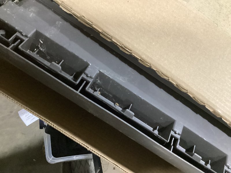 Condition photo showing Good Condition for Keter Kentwood 50 Gallon Resin Deck Box-Organization and Storage for Patio Cushions, Throw Pillows and Garden Tools, Brown 50 Gallon Brown