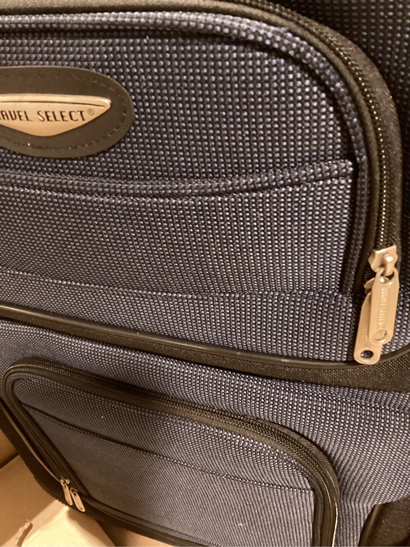Condition photo showing Good Condition for travel select amsterdam softside expandable luggage with rolling wheels, navy, 21-inch carry-on 21-inch carry-on navy