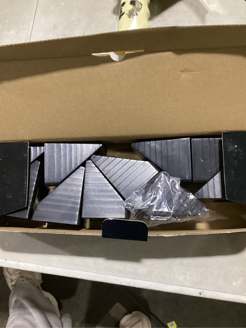 Condition photo showing Good Condition for solar fence lights outdoor waterproof, 9 fixed color ? rgb color changing modes, brighter spot lens fence lights solar powered, dusk to dawn deck lighting decor for wall step stairs - 12 pack
