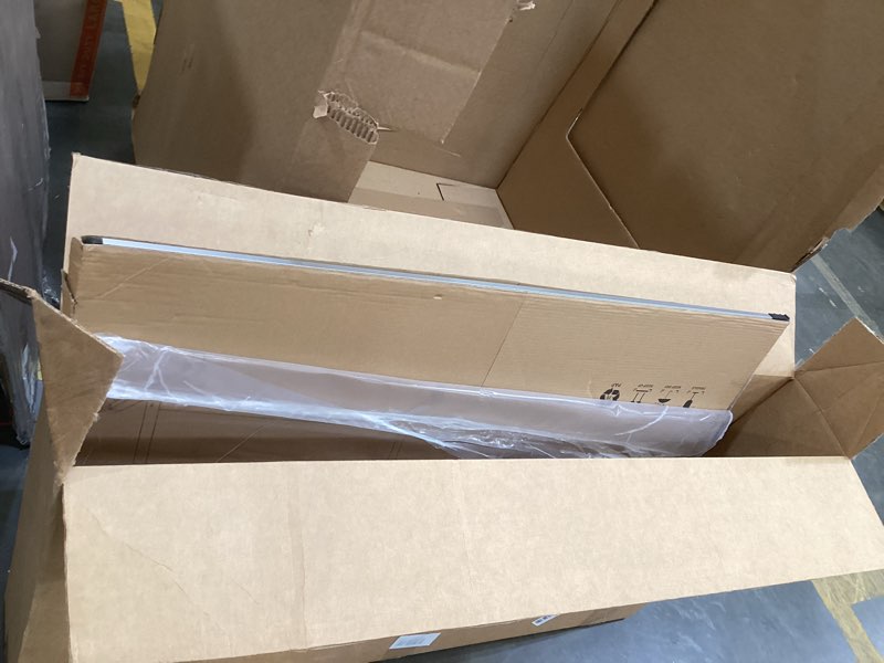 Condition photo showing As Is for viz-pro double-sided magnetic mobile whiteboard, 48 x 36 inches, aluminium frame and stand 48"w x 36"h