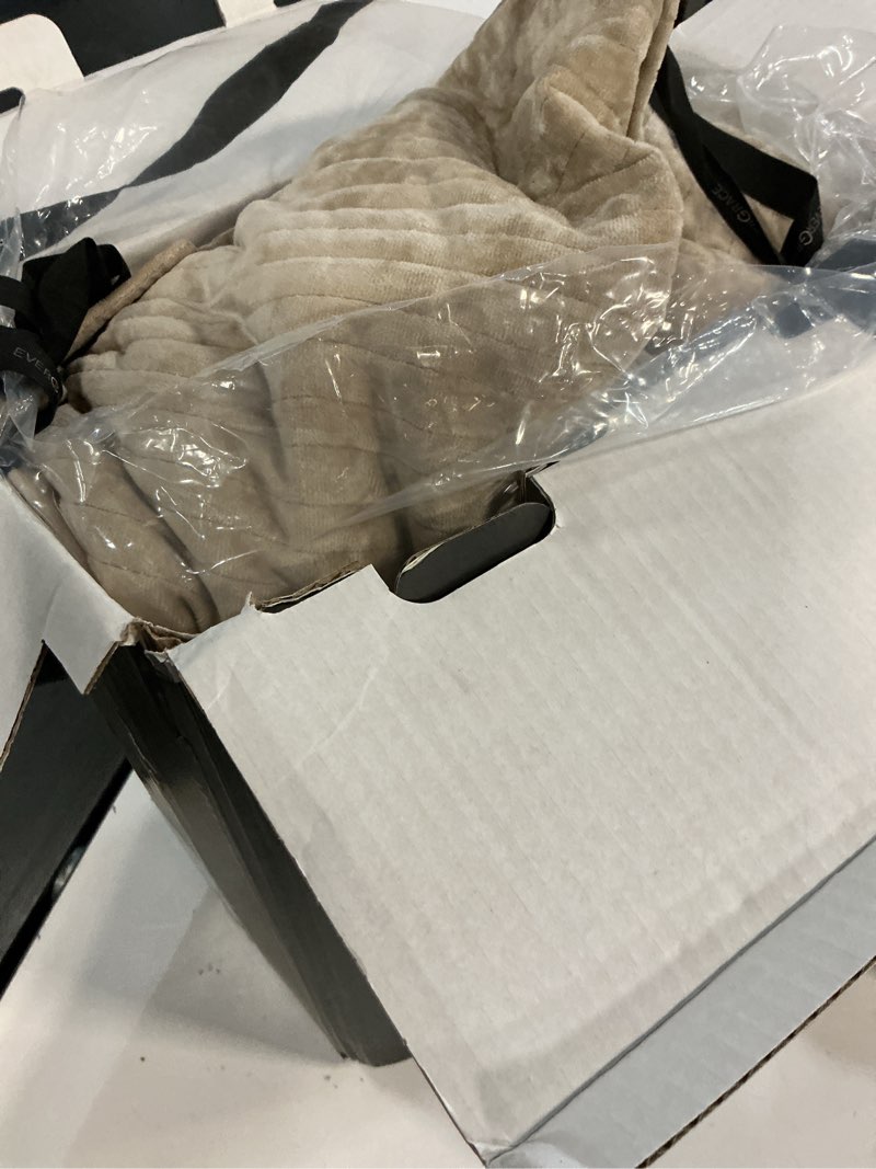 Condition photo showing Good Condition for evergrace velvet quilt set king size, luxurious soft quilted bedding sets, lightweight velvet comforter for all season, striped channel bedspread coverlet with 2 shams, urban taupe king channel urban taupe (light sheen)