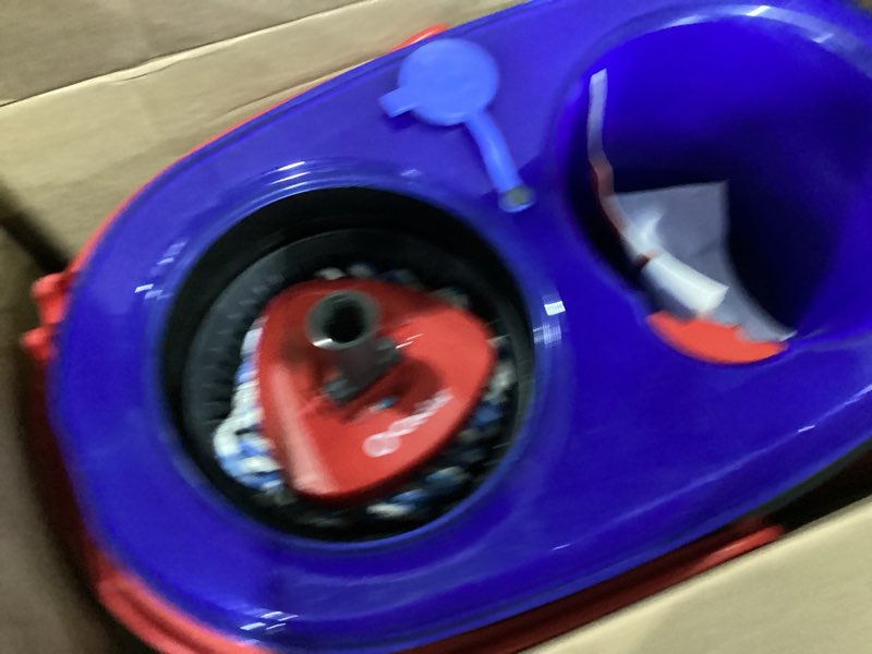 Condition photo showing As Is for o-cedar rinseclean spin mop & bucket system | clean with water | removes 99% of bacteria