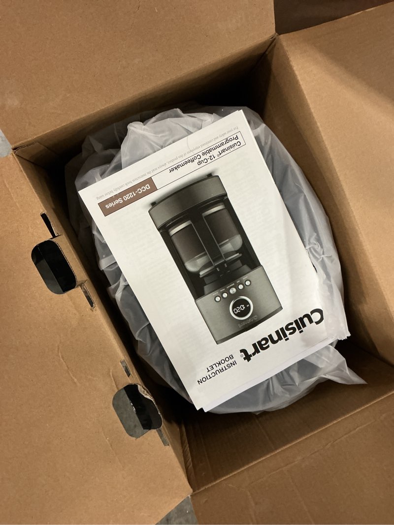 Condition photo showing Good Condition for cuisinart 12 cup coffeemaker , stainless steel black