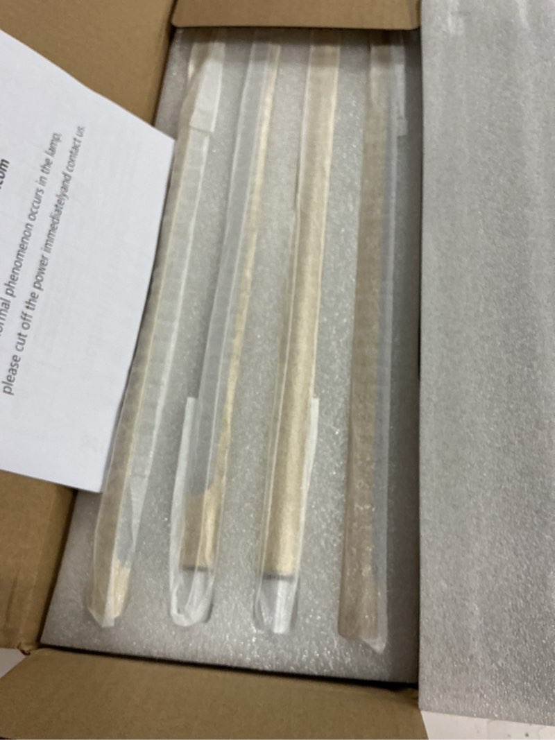 Condition photo showing New/Like New for Battery Operated Wall Sconce Set of 2, 10400mAh Rechargeable Wall Sconces, 3000K-6000K Dimmable, 350°Rotate, Indoor Wall Lights for Bedroom Living Room, Original Wood, 31.5 Inch 31.5 Inch Wood