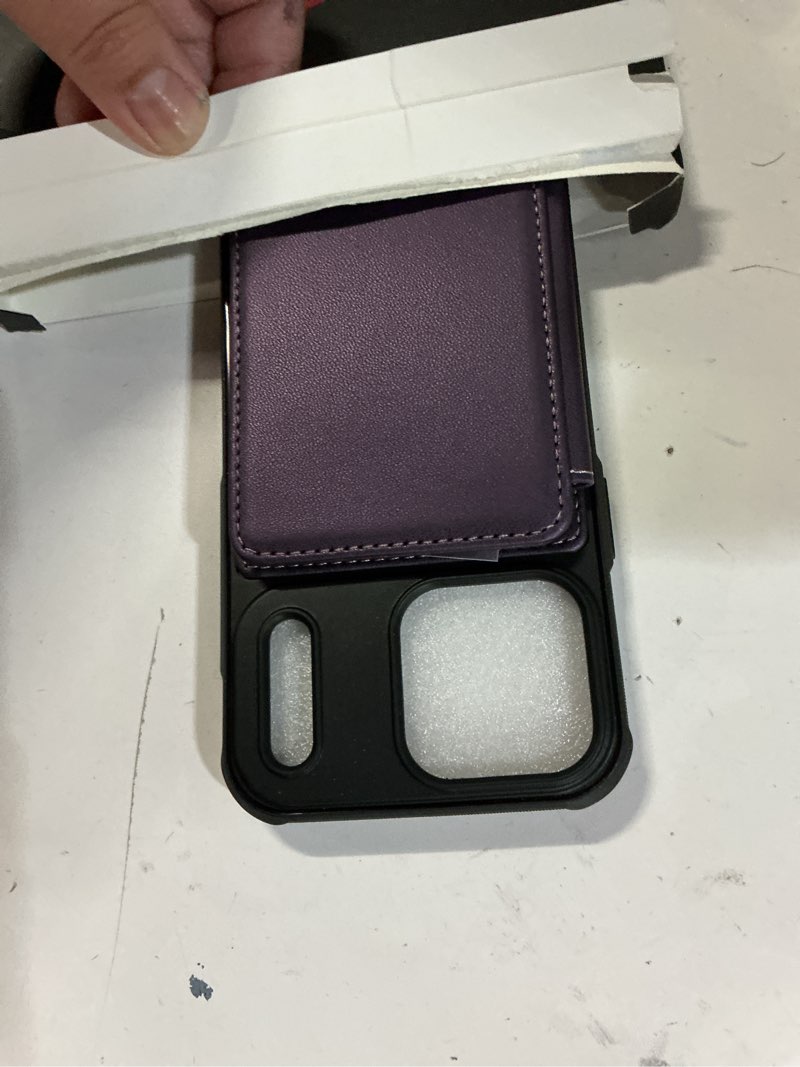 Condition photo showing Good Condition for Vinich for iPhone 17 Pro Max Wallet Case with Card Holder, RFID Blocking Credit Slots Kickstand Shockproof Phone Cover Fit for iPhone 17 Pro Max 6.9" Purple for iPhone 17 Pro Max - 6.9'' Purple