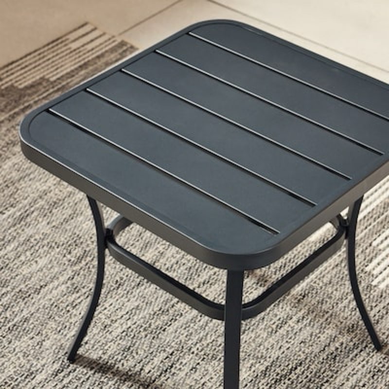 Style Selections Pelham Bay Square Outdoor End Table 20-in W x 20-in L