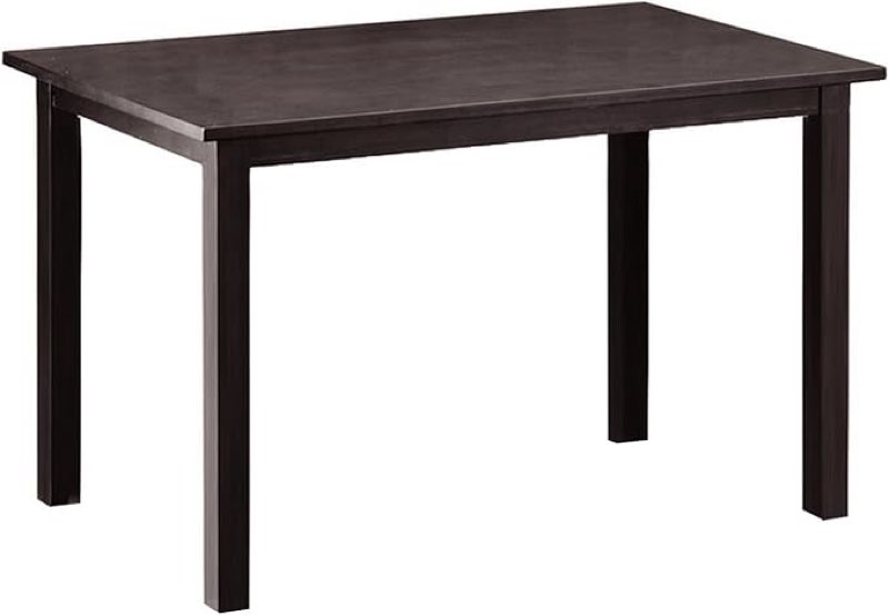 Baxton Studio Andrew Dining Table, 47.75" W x 30" D X 29.5" H, Dark Brown