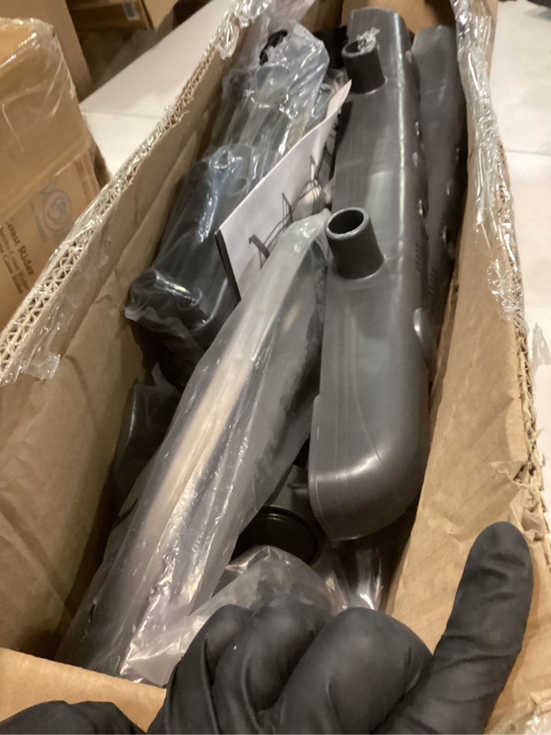 Condition photo showing Good Condition for HOMIDEC Clothes Drying Rack, Oversized 4-Tier(67.7" High) Foldable Stainless Steel Drying Rack Clothing, Movable Drying Rack with 4 castors, 24 Drying Poles and 14 Hooks for Bed Linen, Clothing, Grey Gray