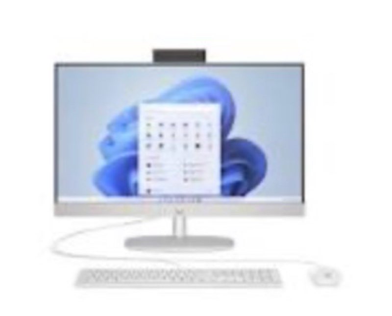 HP 21.45 inch All-in-One Desktop PC FHD Pentium 8GB 128 SSD Windows 11 Home in S Mode Cashmere White