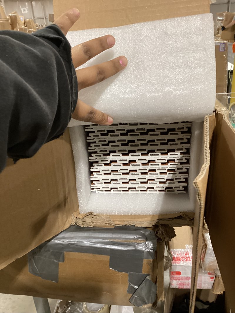 Condition photo showing Good Condition for art3d wpc wainscoting panels, 16-pack 48 x 6 inch 3d wall accents for interior wall decor, living room, bedroom, teak 48" * 6" teak 16