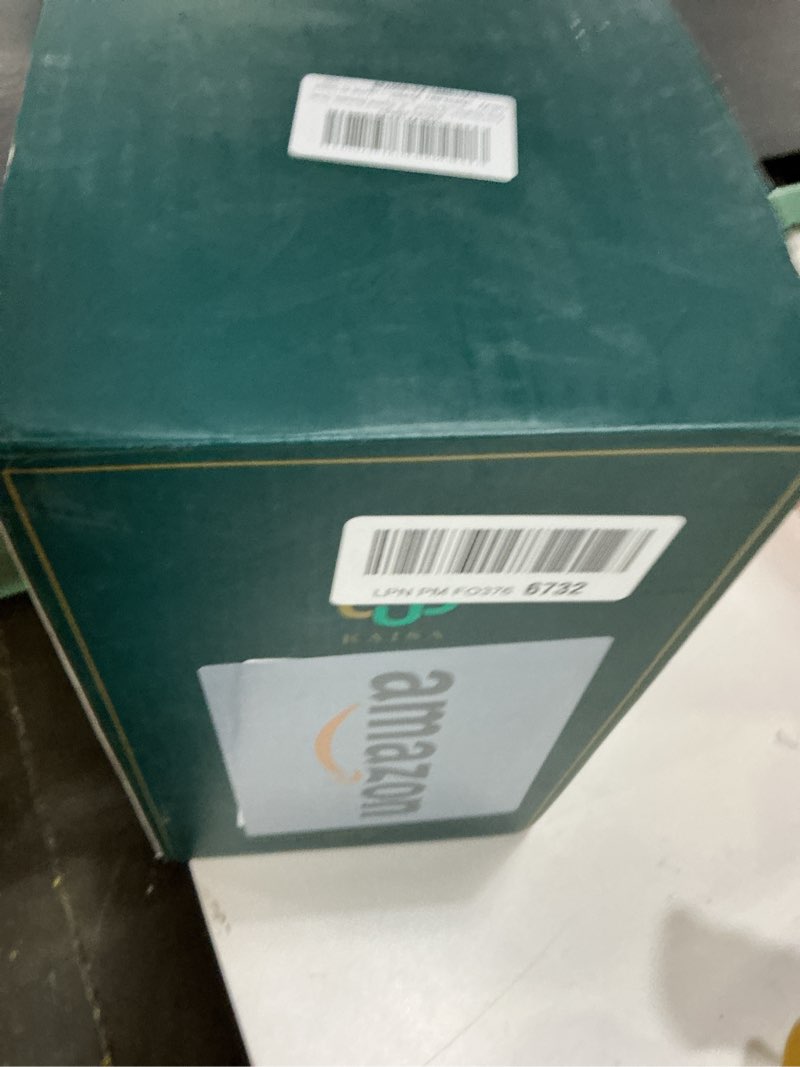 Condition photo showing New/Like New for Kaisa Weighted Lap Blanket 7 lbs 41" x 53", Cozy Luxury Crystal Velvet Small Weighted Blanket for Adults, Portable Travel Weighted Blanket for Relaxation, All-Season Blanket, Machine Washable, Green Green 41"x53" 7 Pound