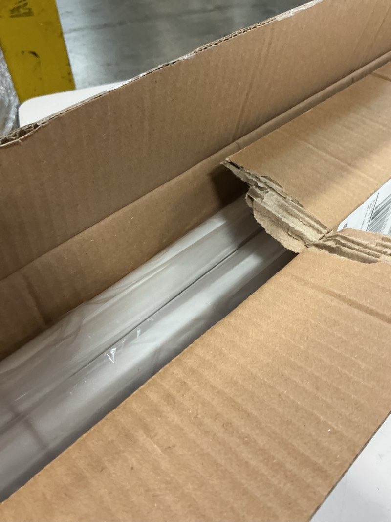 Condition photo showing Good Condition for white tension curtain rods 41-146 in extra long outdoor patio curtain rods no drilling adjustable heavy duty tension rods for windows bathroom living room curtains, rod diameter 1.26in