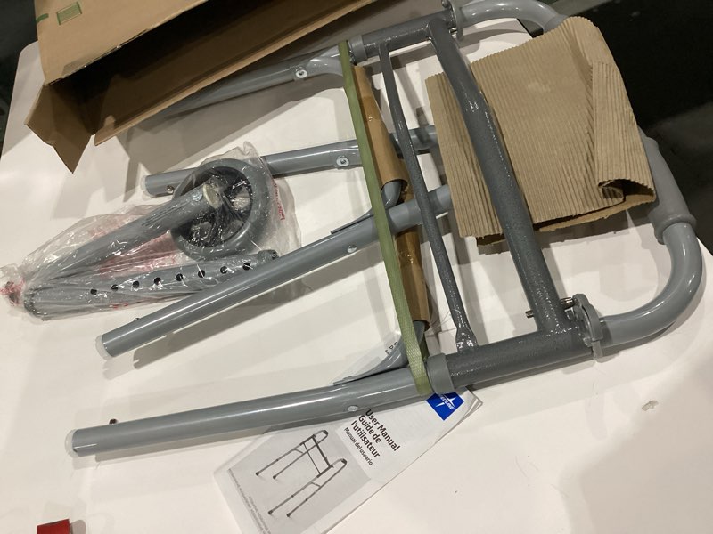 Medline 2 button folding walker *missing peices*
