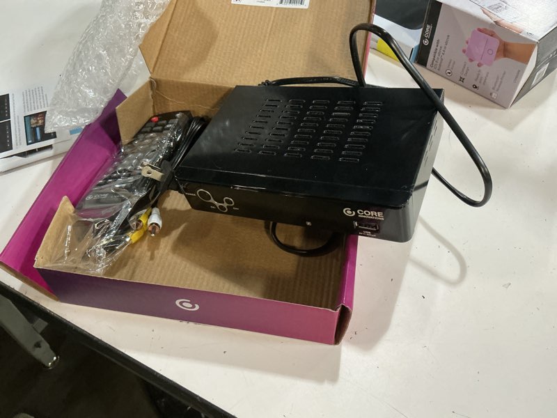 Condition photo showing As Is for core innovations ctcb105 over the air digital tv converter & dvr box
