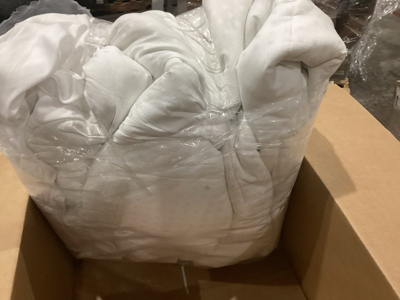 Condition photo showing As Is for easeland king size mattress pad pillow top mattress cover quilted fitted mattress protector cotton 8-21" deep pocket cooling topper (78x80 inches, white) white king