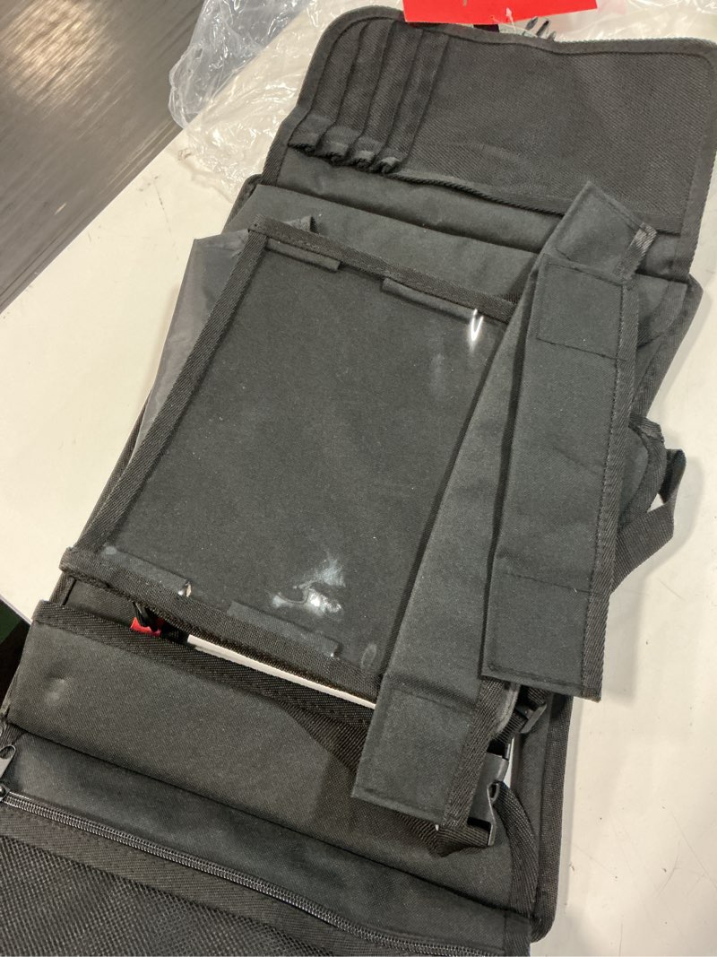 Condition photo showing Good Condition for Lusso Gear Car Seat Tray - Dry-Erase Lap Desk for Kids Travel Activities - Snack & Cup Holder for Car Back Seat Organizer - Tablet Stand for Toddler Travel Essentials - Black 1-pack Black