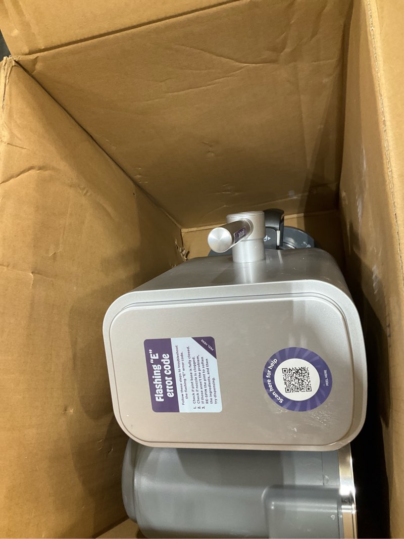 Condition photo showing As Is for ninja creami scoop & swirl ice cream maker, soft serve desserts, sorbet, milkshakes, frozen yogurt and more, 13-in-1 programs, includes handle and two 16 oz 2-in-1 pints, nc701 creami swirl