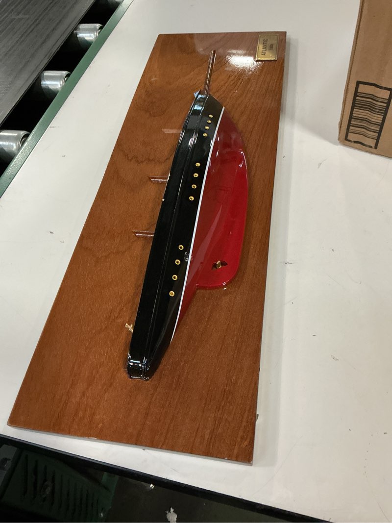 MERCHGEARS Handicrafts Atlantic Half Hull Wooden Model Sailing Yachts, Home Decor, 60 Cm