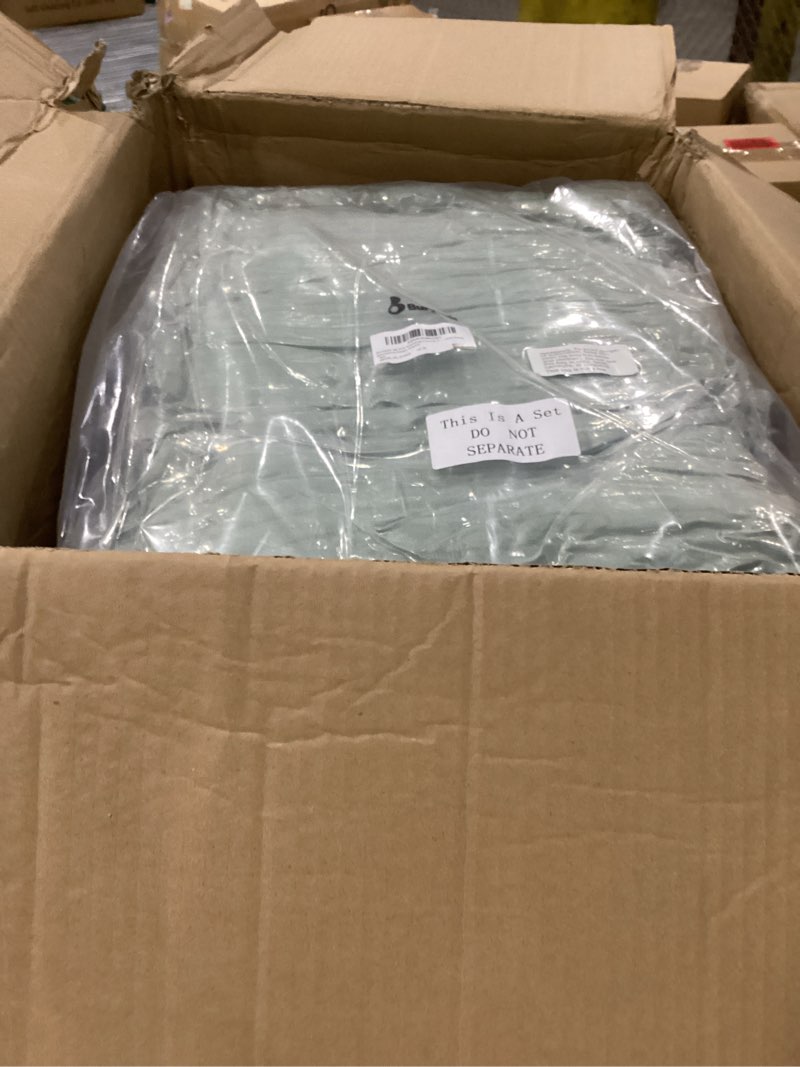 Condition photo showing New/Like New for Buryeah 12 Pcs Wedding Flannel Fleece Throw Blanket Bulk with Thank You Card and Ribbon, 50 x 60 in Oeko-TEX Standard 100 Certified Blankets Outdoor Wedding, Guest Party Souvenirs (Sage Green) Sage Green 12