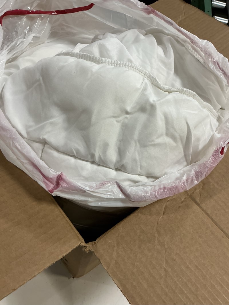 Condition photo showing As Is for easeland queen size mattress pad pillow top mattress cover quilted fitted mattress protector cotton top stretches up 8-21" deep pocket cooling mattress topper (60x80 inch, white) white queen