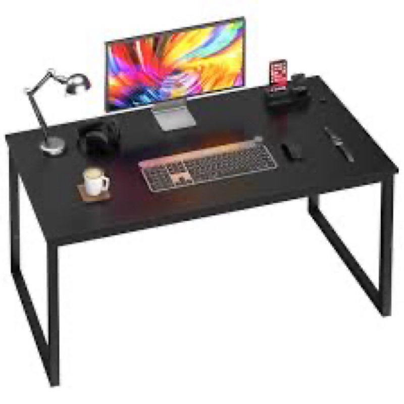 black computer desk 