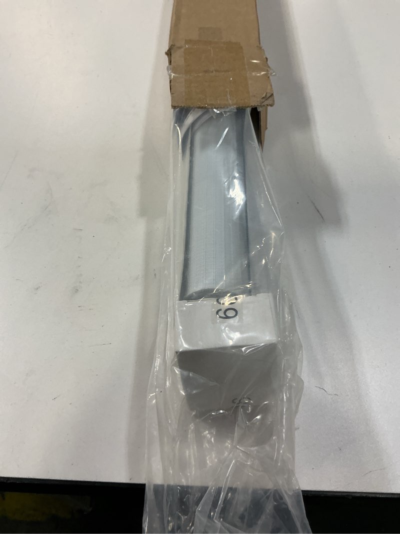 Condition photo showing New/Like New for LazBlinds No Tools No Drill Cordless Zebra Blinds for Windows, Dual Layer Light Control for Day and Night, Light Filtering Privacy Roller Blinds and Shades for Home, 21" W x 48" H, White White 21"W x 48"H