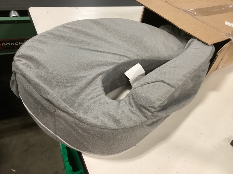 Condition photo showing Good Condition for my brest friend super deluxe nursing pillow - enhanced comfort & ergonomic breastfeeding pillow for ultimate support for mom & baby - adjustable and with handy side pocket, platinum platinum super deluxe