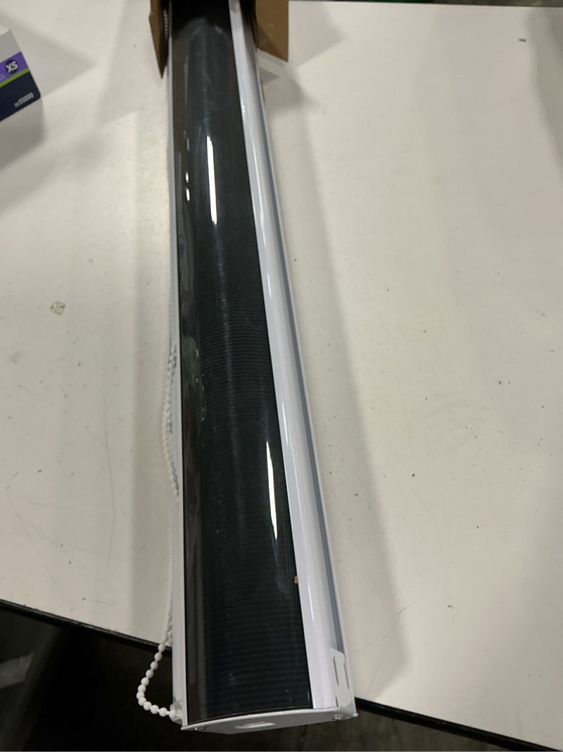 Condition photo showing Good Condition for blackout zebra blinds, dual layer free-stop, room darkening zebra shades, blinds for indoor windows, light filtering privacy sheer shade for home(35" w x 72" h, black)