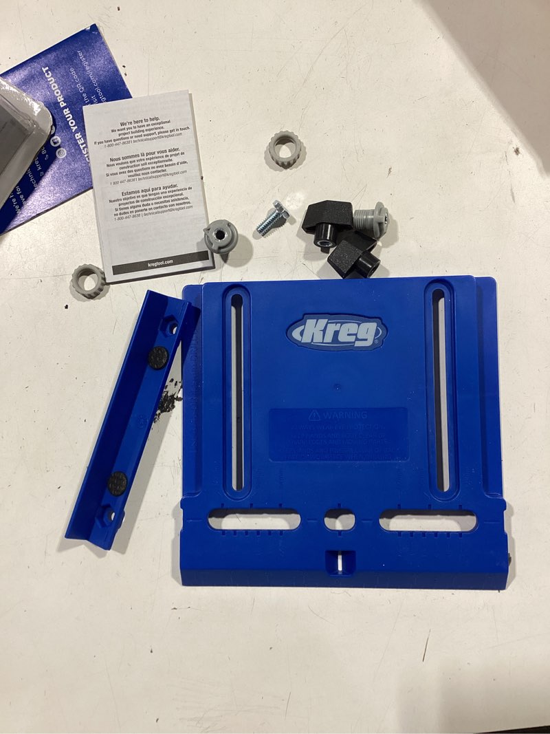 Condition photo showing As Is for kreg cabinet hardware jig 1 pc