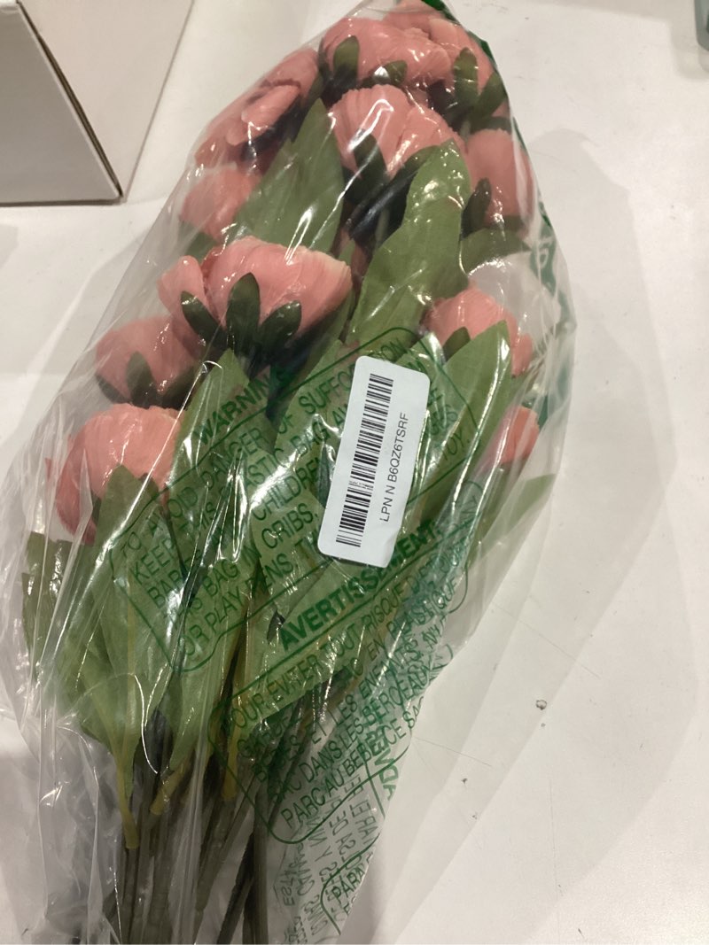 Condition photo showing Good Condition for VIERENA 6 Pcs Faux Silk Peony Artificial Flowers for Vase -27", Bulk Fake Peonies Branches with Stems for DIY Bouquet Centerpieces Wedding Fillers Arrangements Shower Decorations (Dusty Pink) 6 Dusty Pink