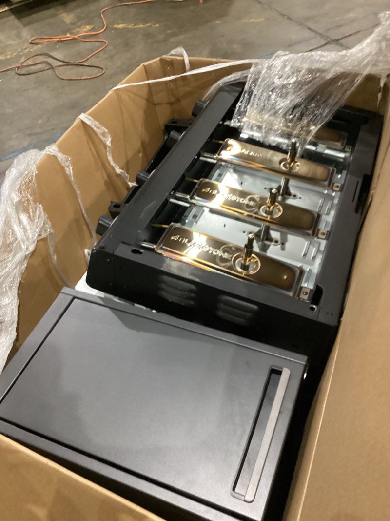 Condition photo showing As Is for blackstone 36" culinary deluxe griddle 4 -burner liquid propane flat top grill