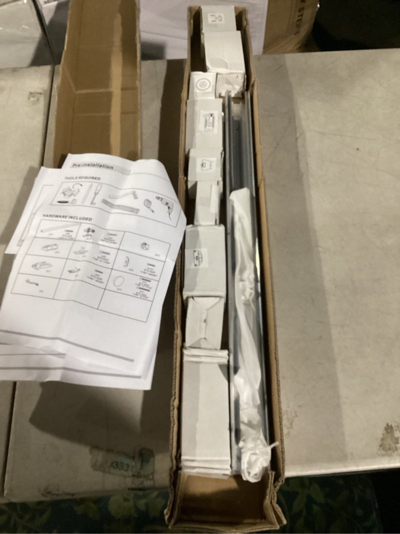 Condition photo showing Good Condition for 60" Bifold Door Hardware Kit for 4 Doors, Sliding Barn Door Hardware Top Mounted for Bathroom, Bedroom, Storeroom, Living Room 60"-4Door