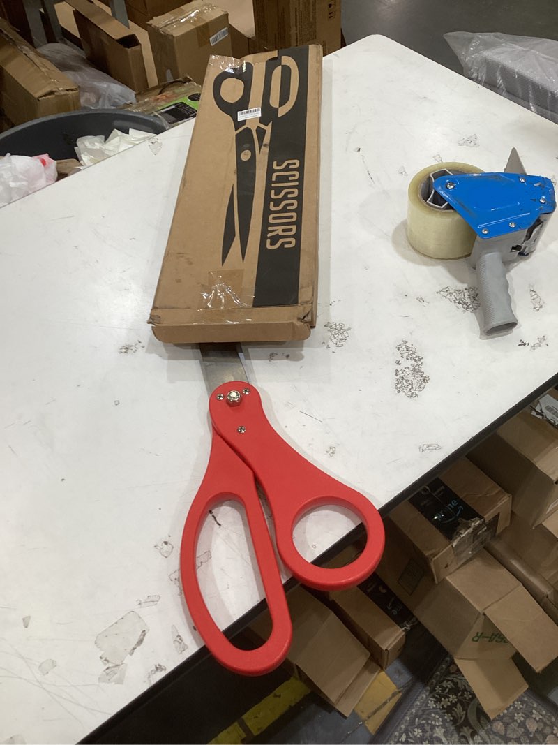 Condition photo showing Good Condition for 25" giant scissors for grand opening – ceremony big ribbon cutting scissors red for special events heavy duty shears inauguration and ceremonies theater performances
