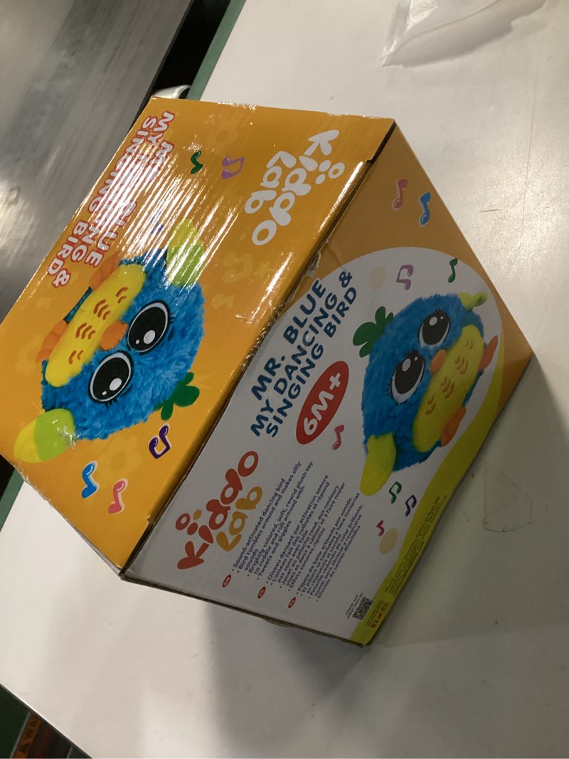 Condition photo showing New/Like New for My Dancing and Singing Bird Mr. Blue - Musical Toys for Toddlers and Infants. Sound and Touch Activated Blue Bird Toy for Girls and Boys  Infant Toys Ages 6-12 Months  18 Months  1 2 3 4 5 6 Years.
