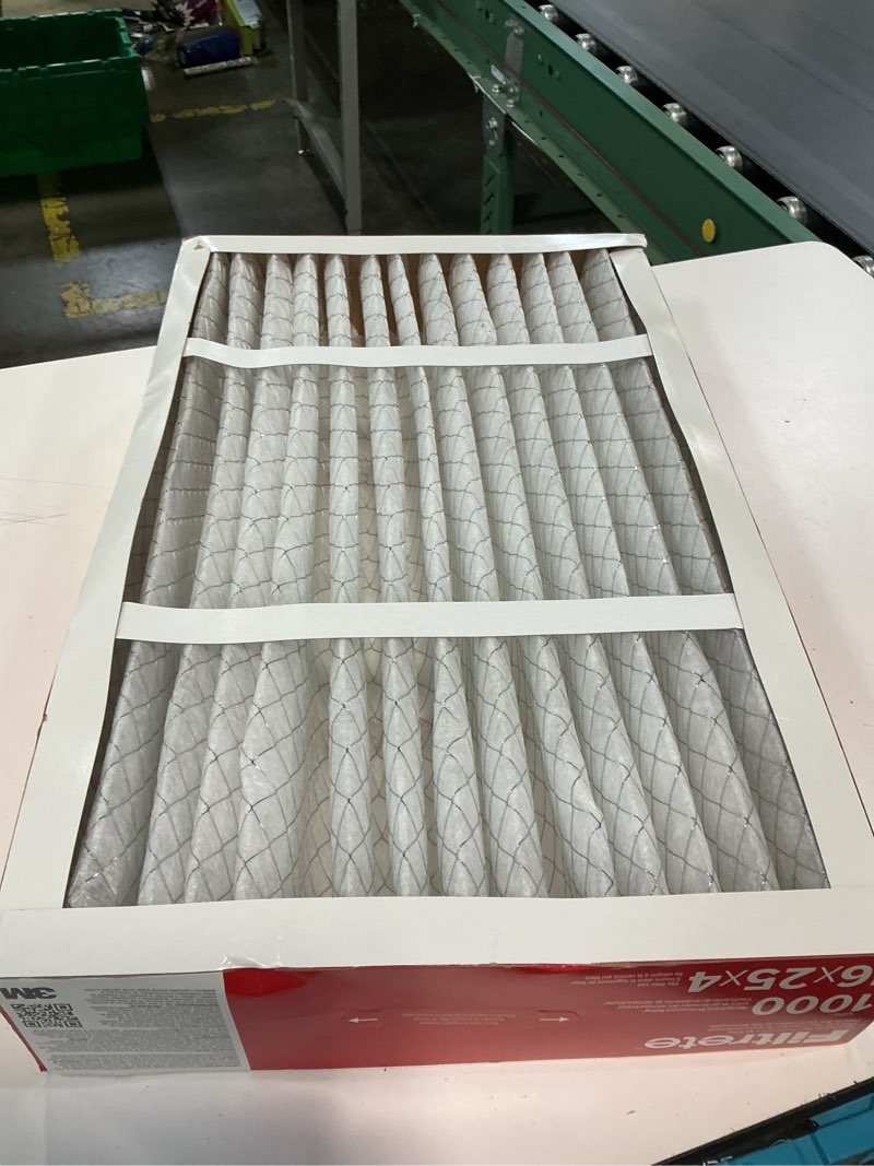 Condition photo showing Good Condition for filtrete 16x25x4 air filter, mpr 1000 merv 11, allergen defense, 1 filter