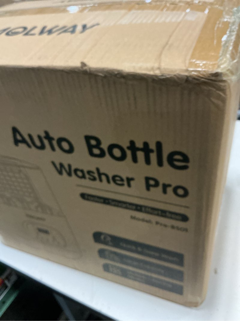 Condition photo showing New/Like New for upgraded bottle washer pro, all-in-one baby bottle washer and sterilizer & dryer, cleaning machine for bottles, pump parts & baby essentials, effortless care, replaces hand washing light green